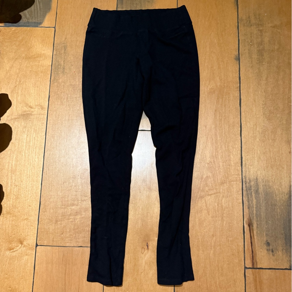 Figs Black Leggings Slim Fit Elastic Waist